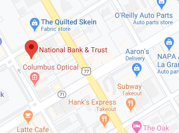 La Grange Bank Map