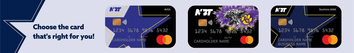NBT Contactless debit card designs